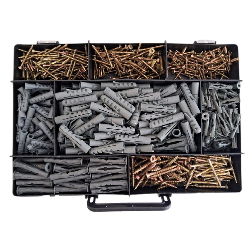 Kit Parafuso Chipboard Maleta VD 8020 Bucha F / VR 700 pçs