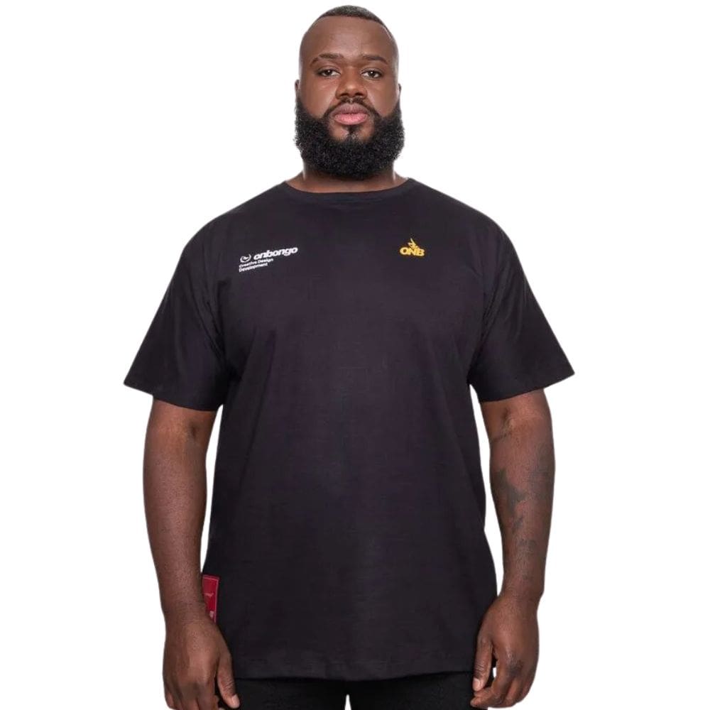 Camiseta Masculina Onbongo Plus Size Preta ON330 Preto