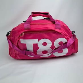 Bolsa Mala Esportiva Mochila Costa Transversal Fitness Treino Futebol Academia Viagem Impermeável pink