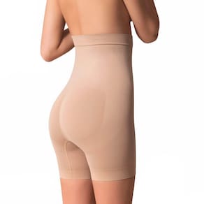 Shorts Modelador Alto Feminino Elastano Chocolate
