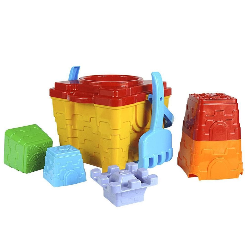 Balde Para Brincar Na Areia Castelo Torre