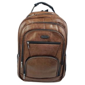 Mochila Multifuncional Masculina Para Notebook Com Ampla Capacidade E Alça Reforçada marromclaro