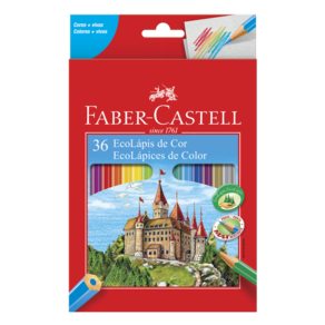 Ecolápis De Cor Faber Castell Sextavado 36 Cores