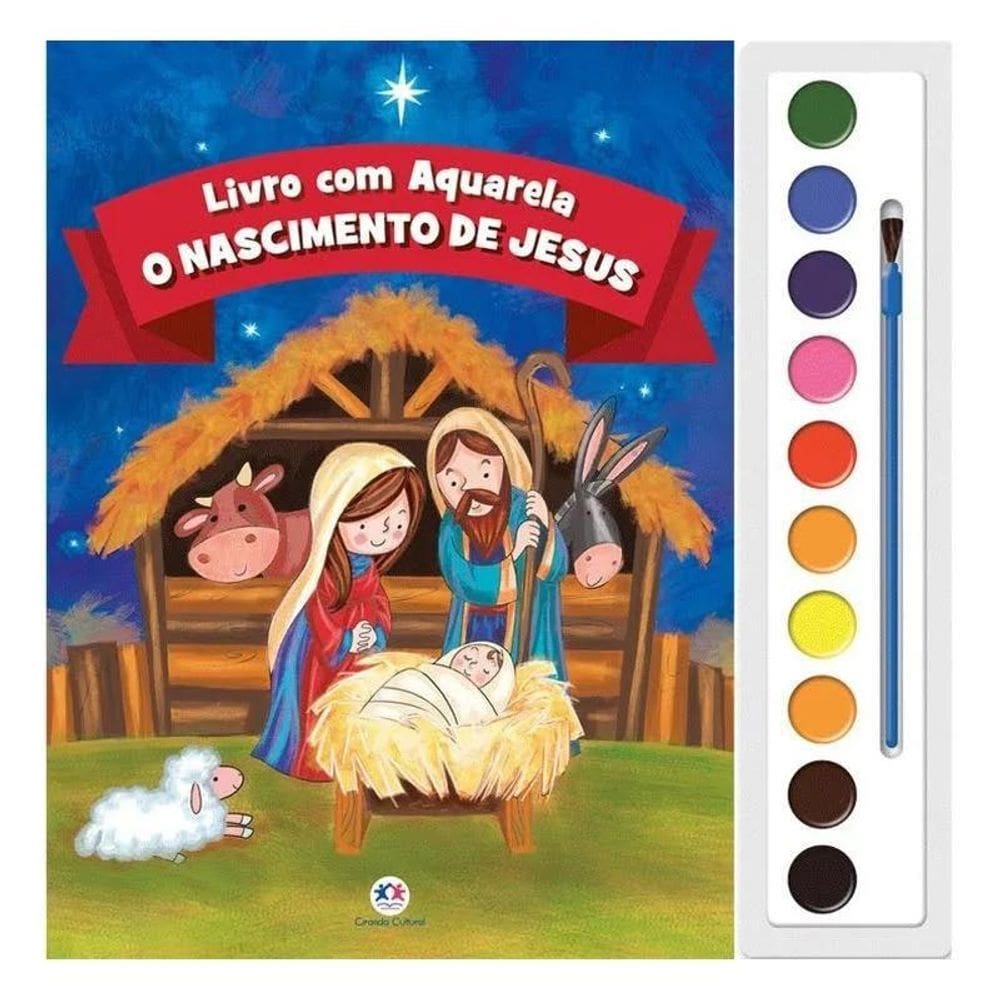 Livro O Nascimento De Jesus Com Aquarela - Culturama