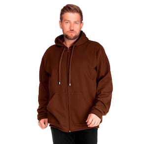 Jaqueta Masculina Moletom Básica Plus Size