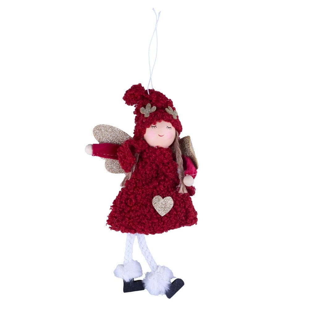 Enfeite Boneca Asas Vm 13x3x23cm Cv244267 Cazza