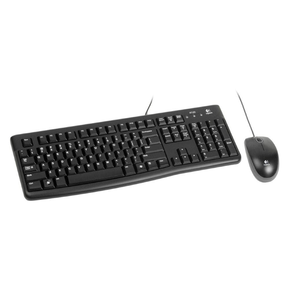 Kit Teclado E Mouse Com Fio Logitech Mk120