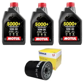 Kit Troca de Óleos 3 Motul 5000 10W30 4T 1L + 1 filtro Mahle CB 650f 2014 a 2022 CBR 650F 2014 a 2016