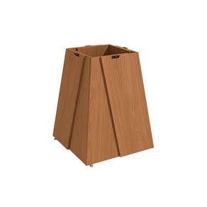 Base Dalia para Mesa de Jantar de Madeira Canela