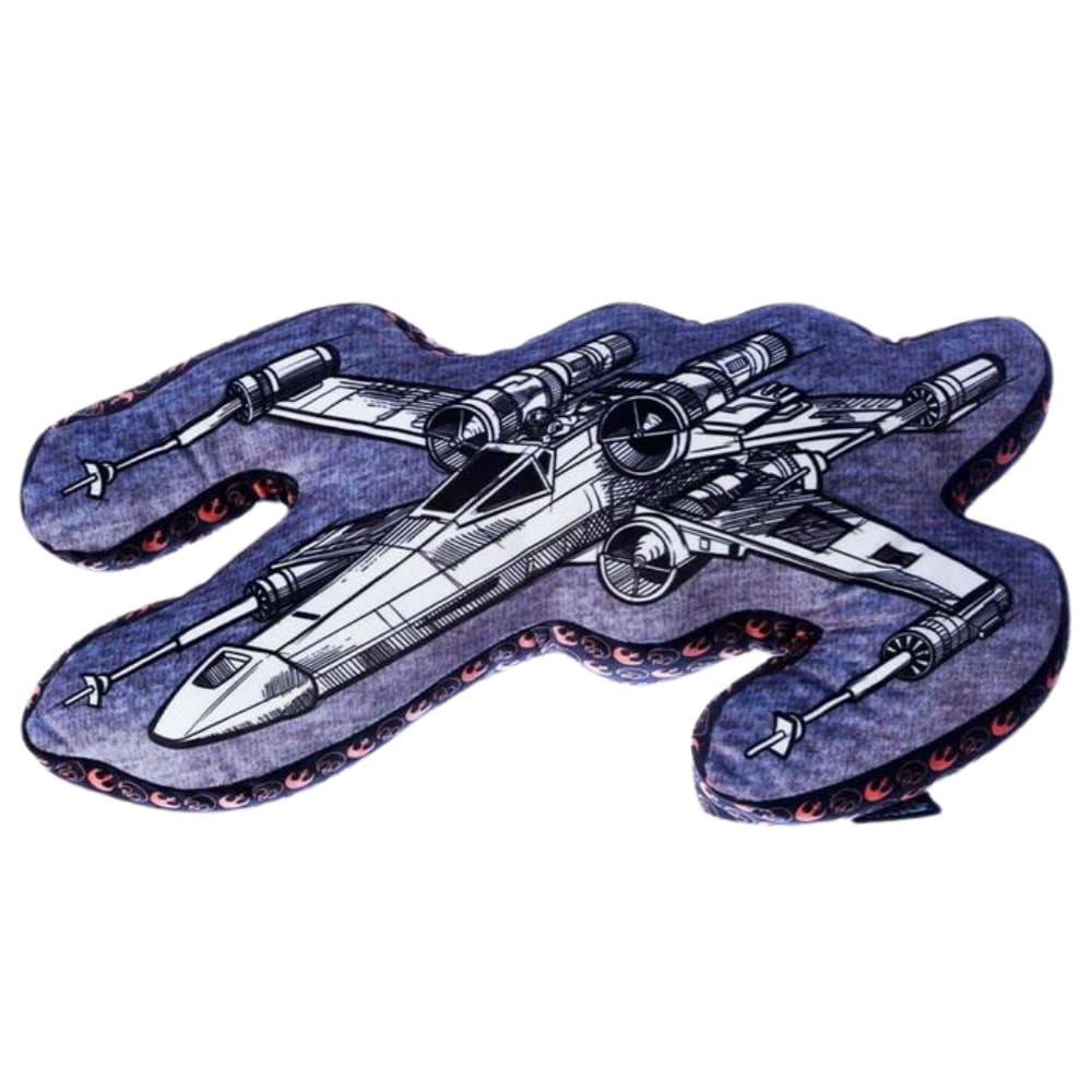 Almofada 3D Nave X-Wing Luke Skywalker Aveludada Oficial Star Wars