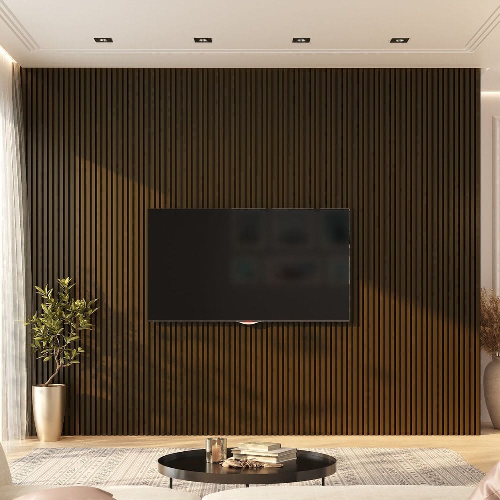 Painel Ripado de Pvc Barra de 2,70m x 0,15cm venda em 0,40m² Bariri Marrom