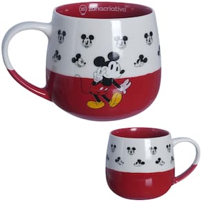 Caneca Mickey Mouse Cerâmica 400ML + Caixa Presente Oficial Disney