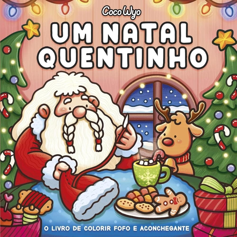 Um Natal quentinho (Cozy Christmas) ? livro de colorir Coco Wyo