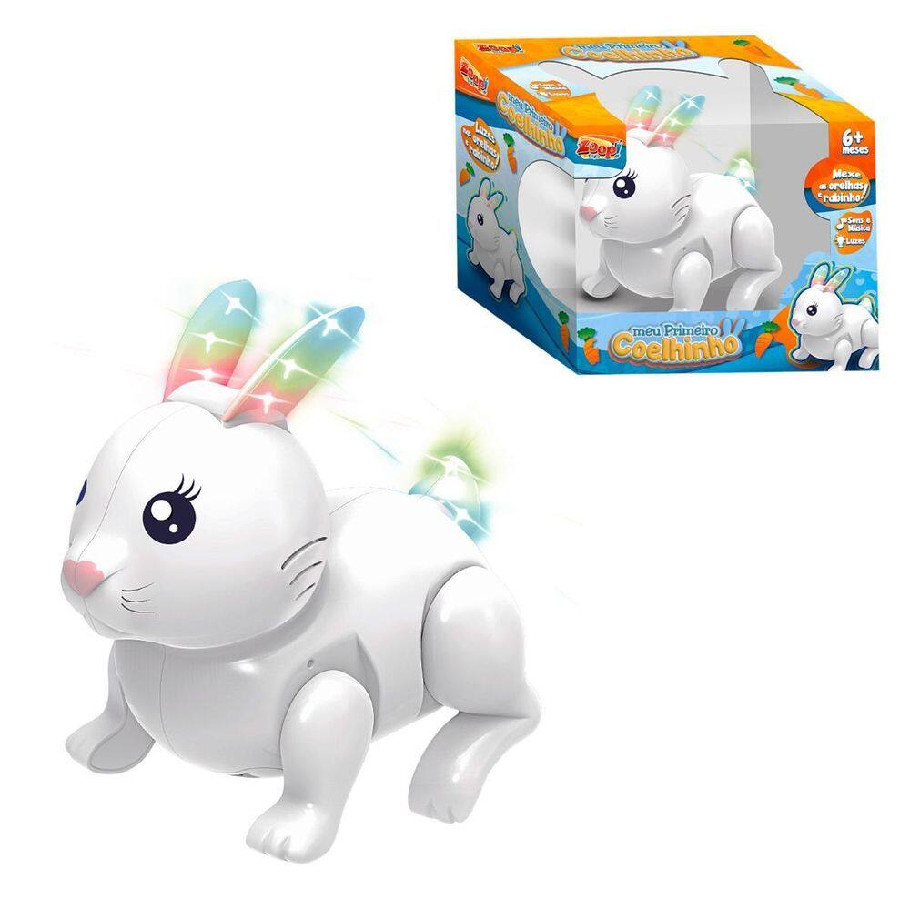 Brinquedo Coelhinho Saltitante Com Sons, Músicas E Luzes