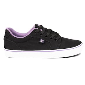 Tênis DC Shoes Anvil TX LA SM25 Masculino Black/Black/Lilac