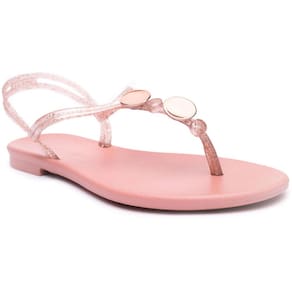 Rasteira Grendha Acordes Detalhe Feminina - Rosa