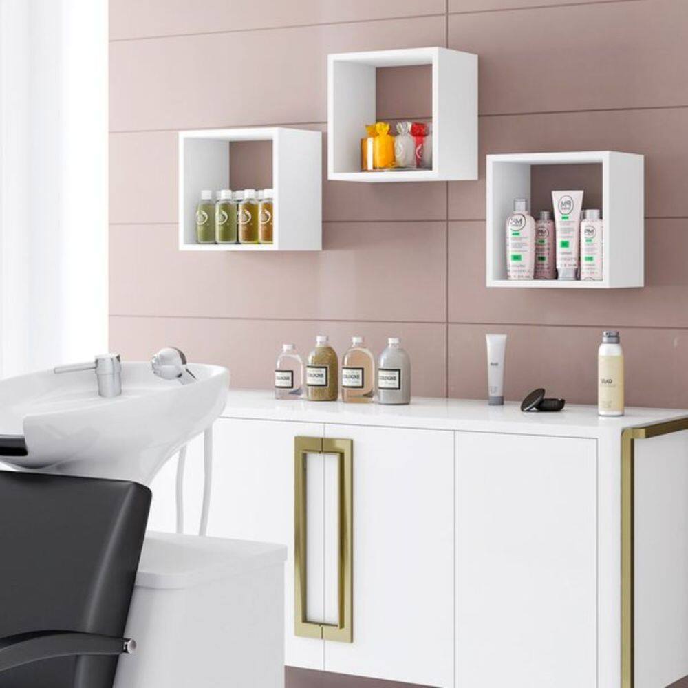 Kit 03 Nicho Decorativo Quarto Sala Recepção Salão de Beleza