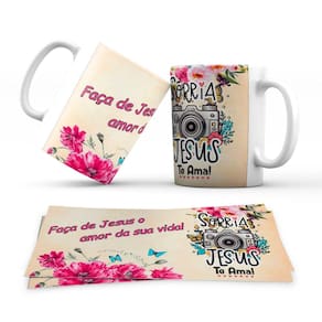 Caneca Personalizada Evangelica Jesus Te Ama
