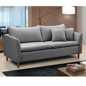 Sofá Living Kassia 2 Lugares 1,64m Azul Lansofbr