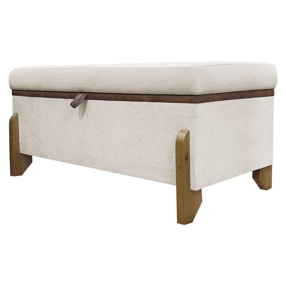 Puff Recamier Versallies 100 Cm Bege Bouclé