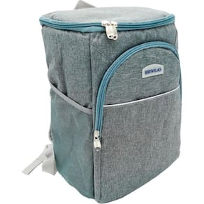 Mochila Térmica Cooler 18 Litros Impermeável Portátil Quente Frio Com Abridor De Garrafa cinza