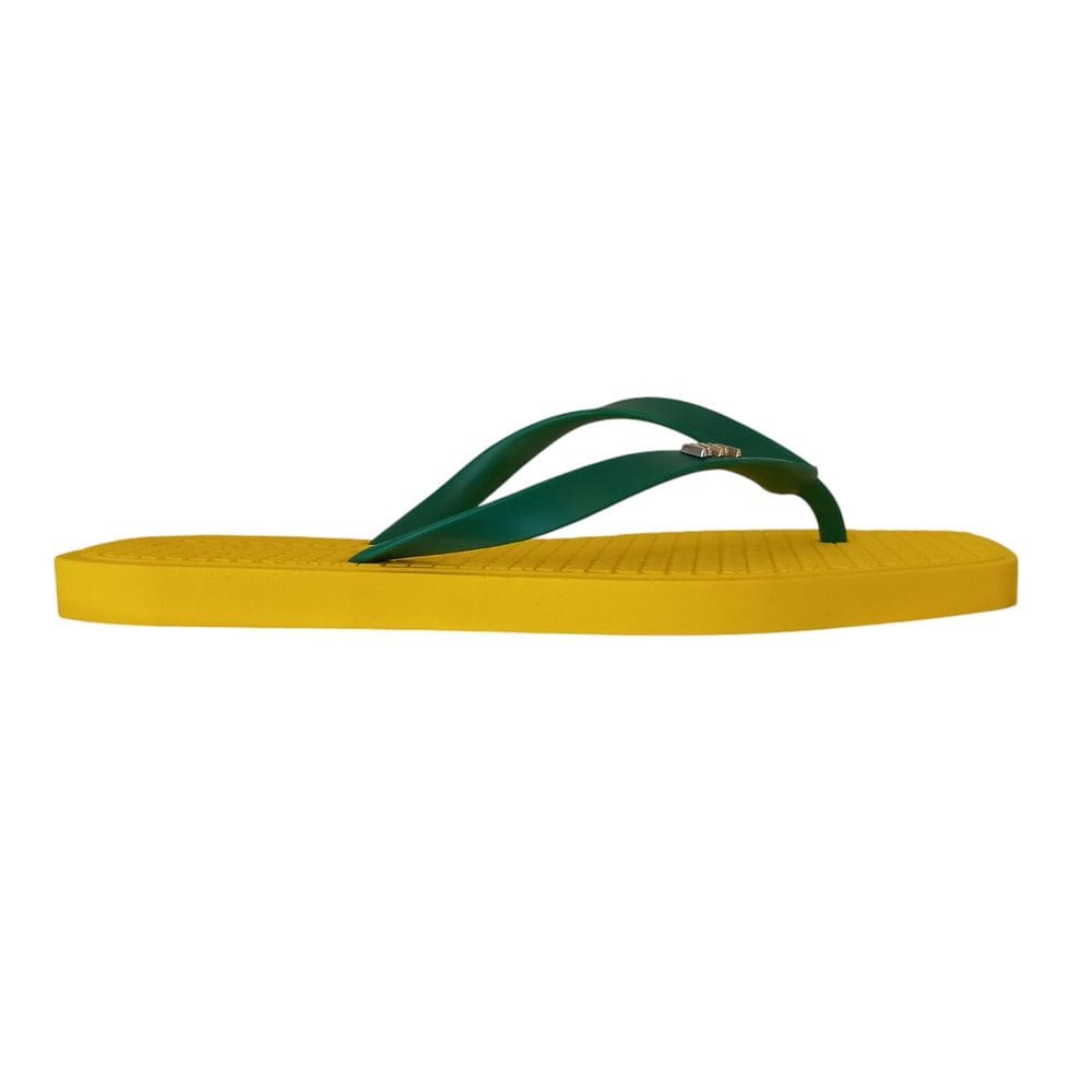Chinelo de Dedo Feminino Bico Quadrado Amarelo Marina Mello