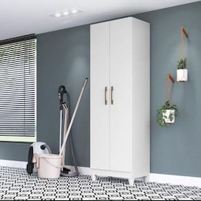 Armário Multiuso com 2 Portas 55x181cm New Iris Moval Branco