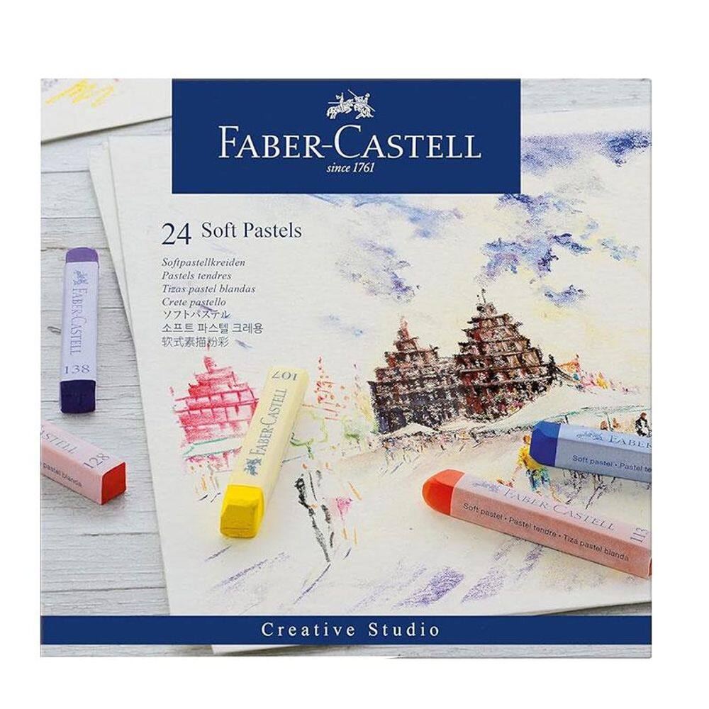 Giz Pastel Seco Artístico Creative Studio Quality 24 Cores - Faber Castell