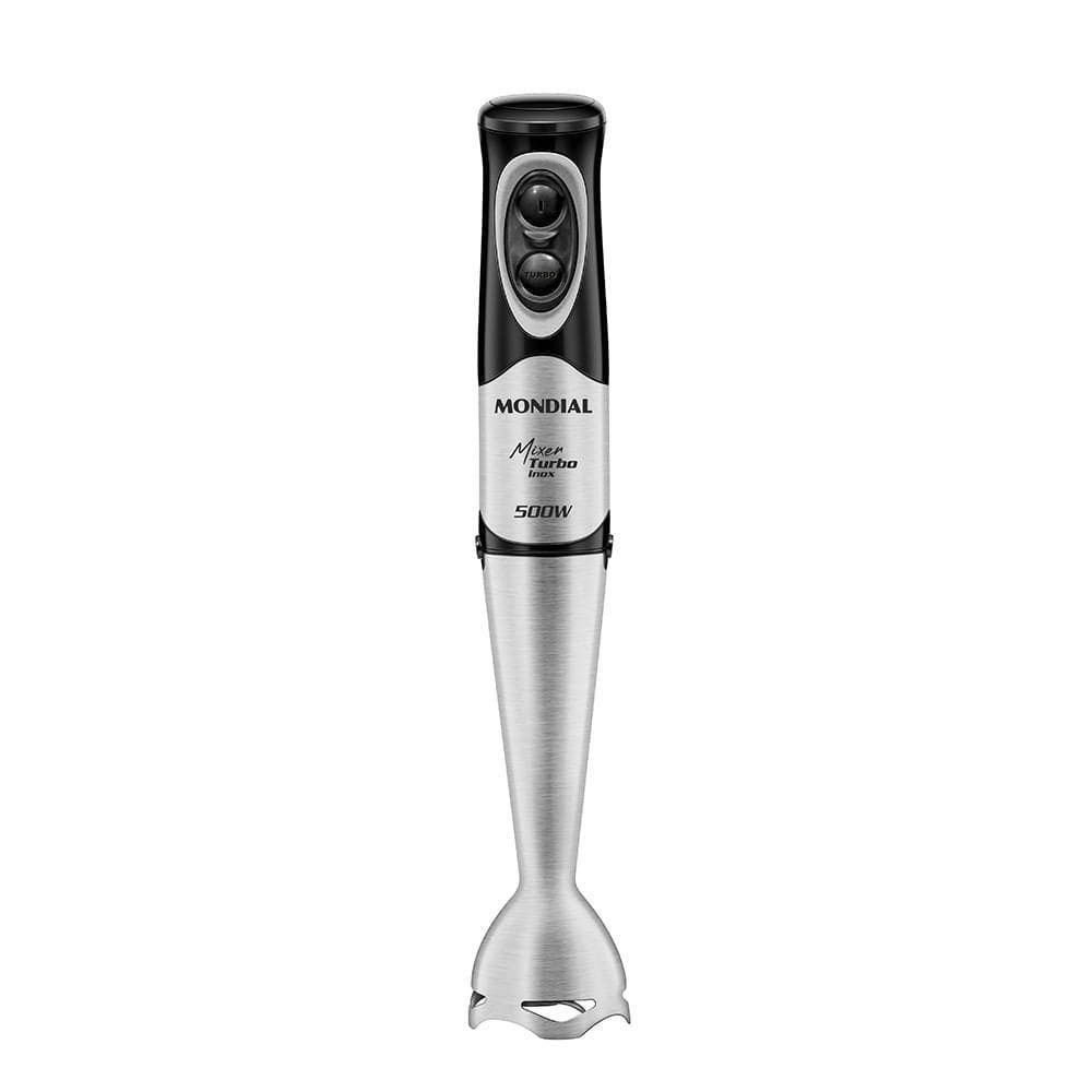 Mixer Turbo Inox Mondial Preto Inox 500W M-16-BI Mixer Turbo Inox Mondial