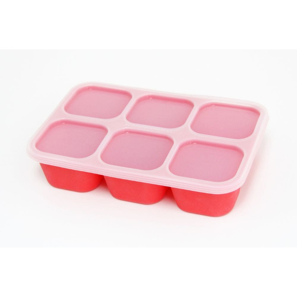 Forma 6 cubos grande 60ml para congelar Leão Marcus Vermelha - Marcus &amp; Marcus