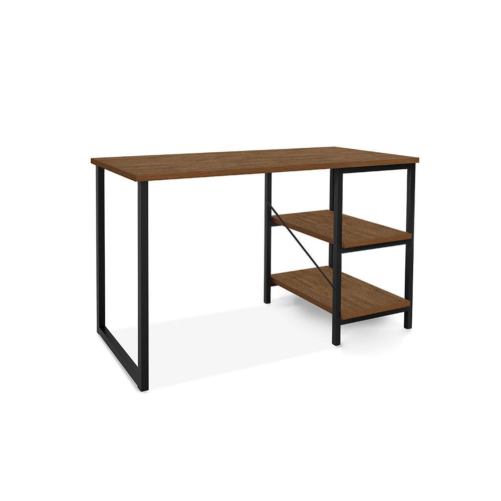 Escrivaninha Industrial Office Star 120cm 2 Prateleiras KLM Móveis
