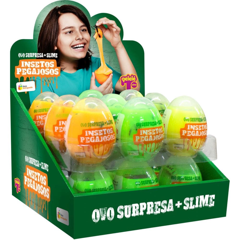 Slime Ovo Surpresa 18 Unidades Gelele