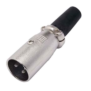Conector Cannon De Microfone Macho Com Prensa