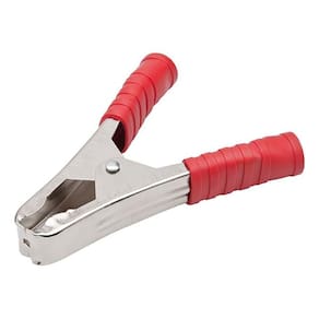Garra Jacaré Bateria Grande 100a - 10,5 Cm - Vermelha