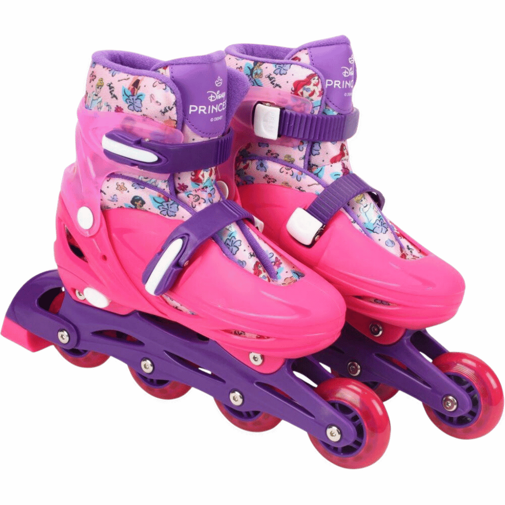 Patins BBR Toys Disney Princesas Inline Kit de Proteção Infantil 36/39