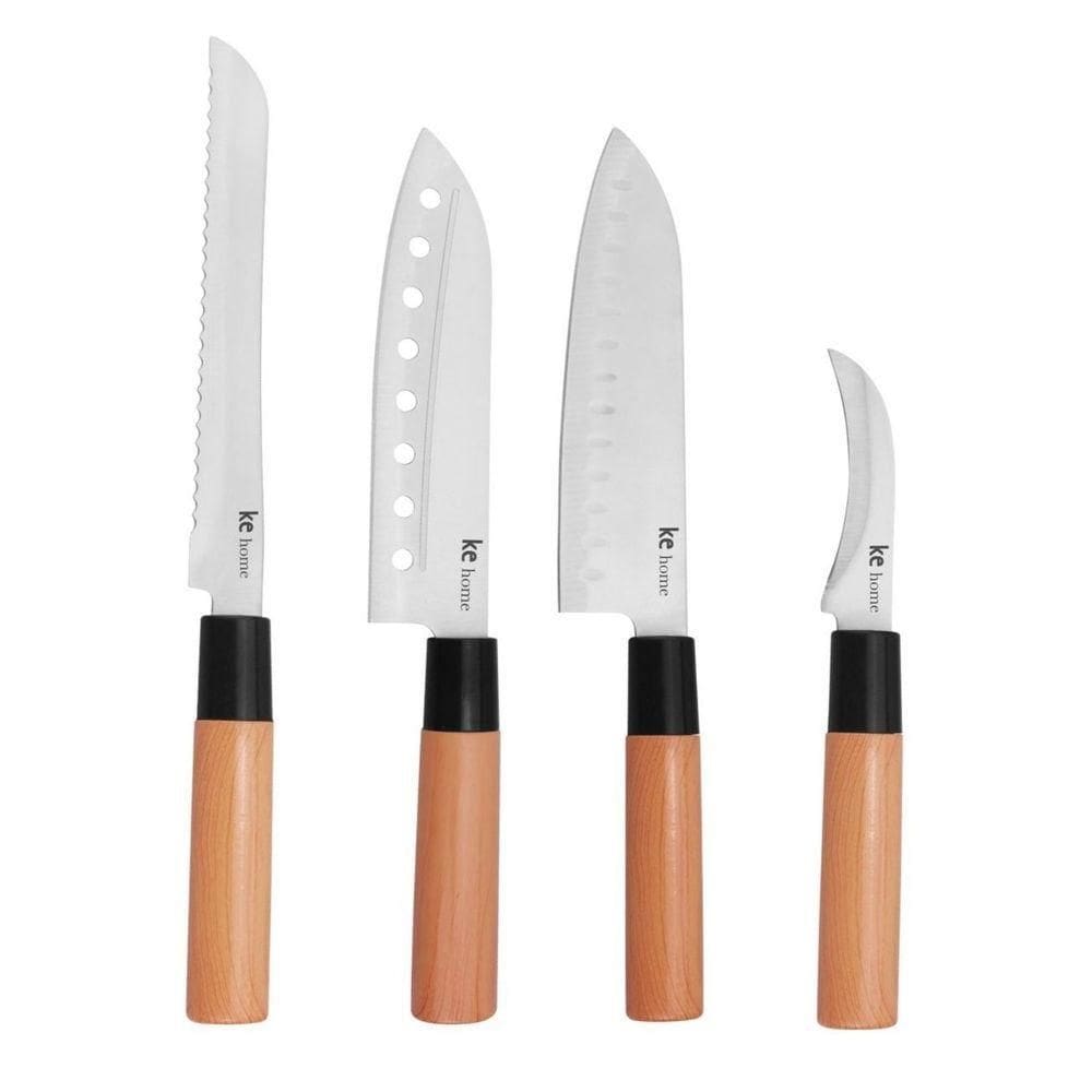 Jogo Facas Japan Santoku  Japonesa Sushi Gourmet