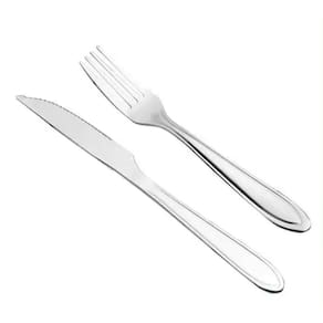 Jogo Garfo Faca Mesa Inox 12 Peças Buffet Restaurante