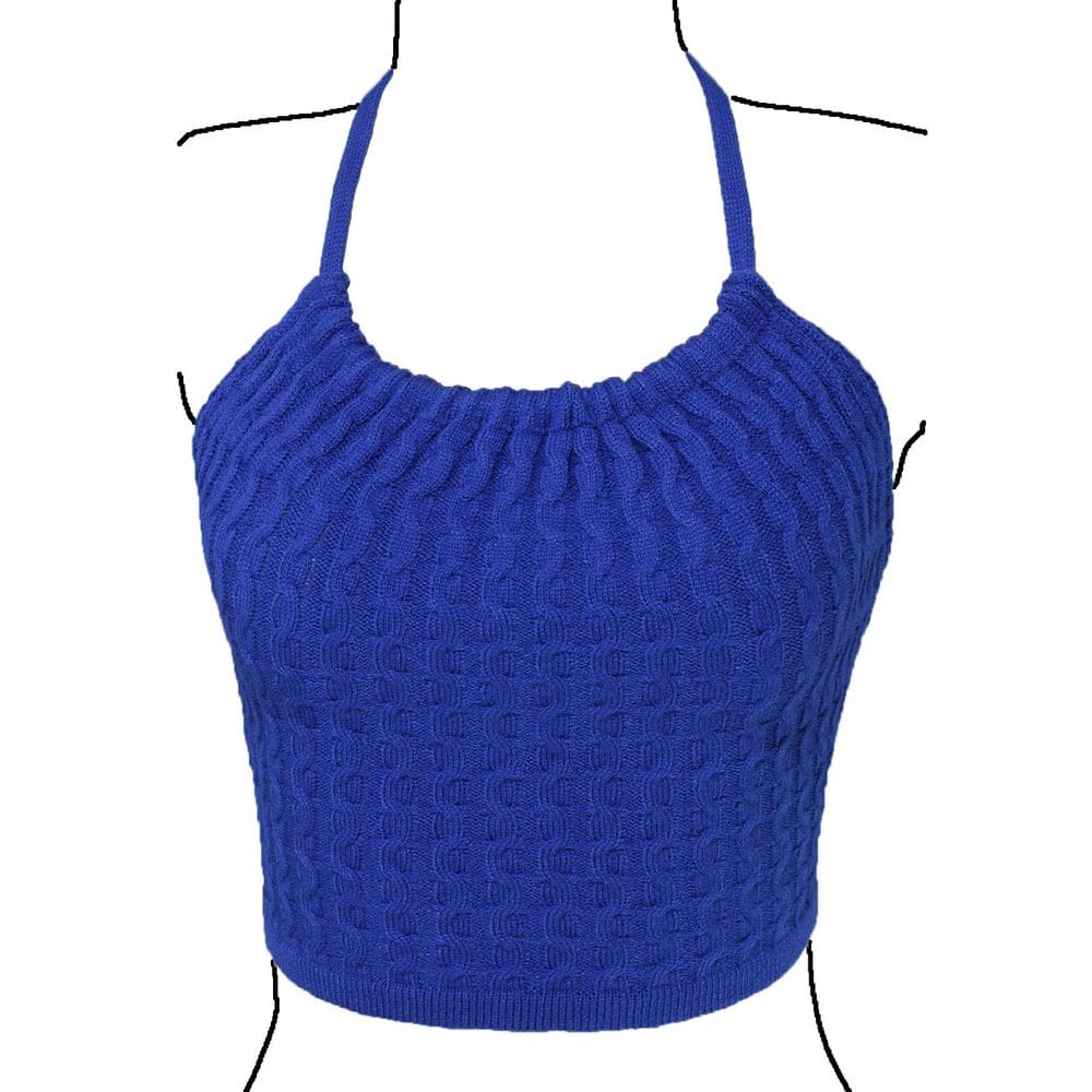 Blusa Frente Única Cropped Trança