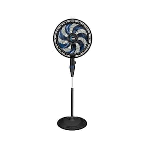 Ventilador De Coluna Arno 40cm X-Treme 7 VE7C Preto E Azul Escuro 220V