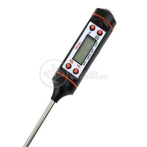 Termômetro Culinário Cozinha Digital Com Espeto Alimentos E Líquidos Mede -50ºc A +300ºc