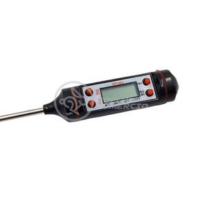 Termômetro Culinário Cozinha Digital Com Espeto Alimentos E Líquidos Mede -50ºc A +300ºc