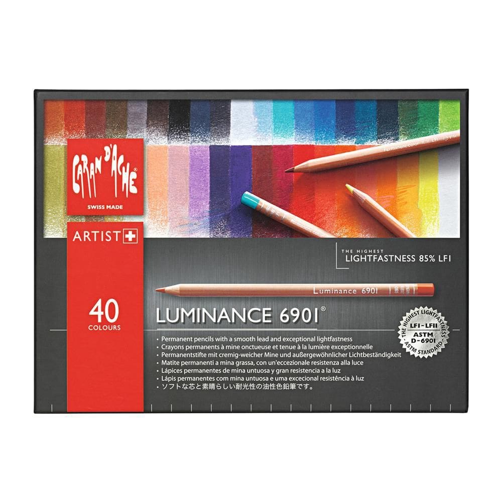 Lápis De Cor Luminance 40 Cores Caran D`Ache Artist