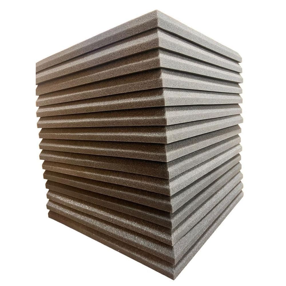 Espuma Acústica 50 X 50 X 3,5Cm Lisa - 12 Placas Anti Chamas