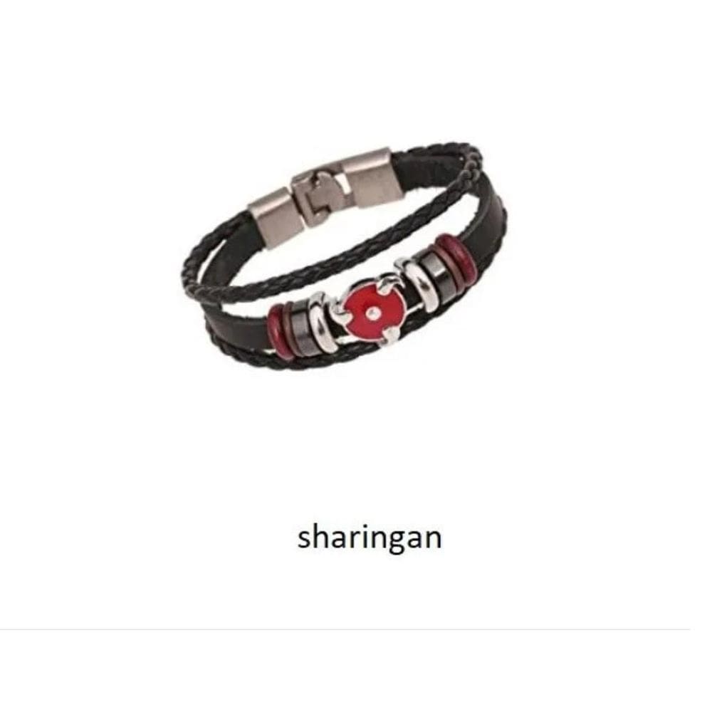 Pulseira Sintética Couro Naruto Desenho Anime Modelos