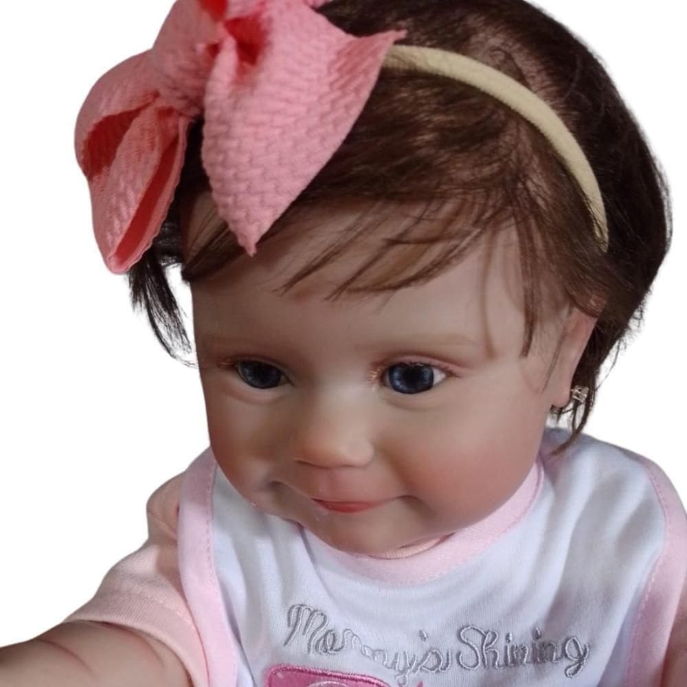 Bebê Reborn Menina Realista Artesanal Corpo De Vinil De Silicone Macio