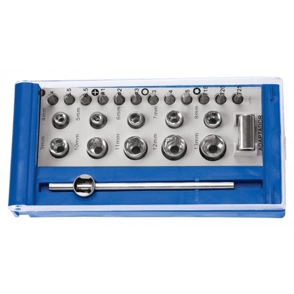 Soquetes Tramontina - Conjunto 10 Peças + Estojo