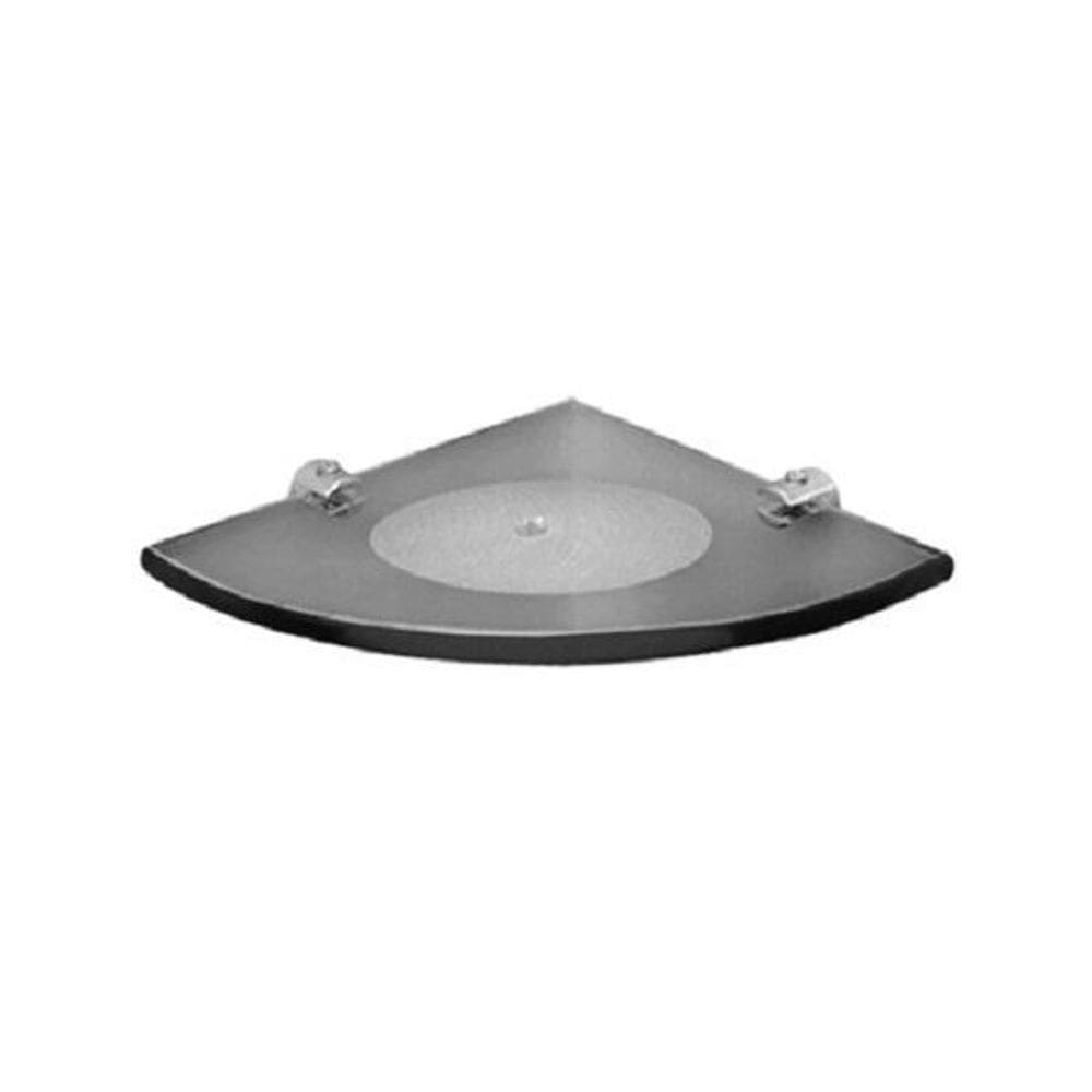 Saboneteira De Canto Modelado Em Vidro Fumê 12X12