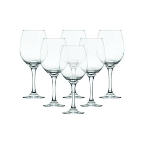 Kit 6 Taças Vidro Para Vinho/ Água 385Ml Nadir Figueiredo