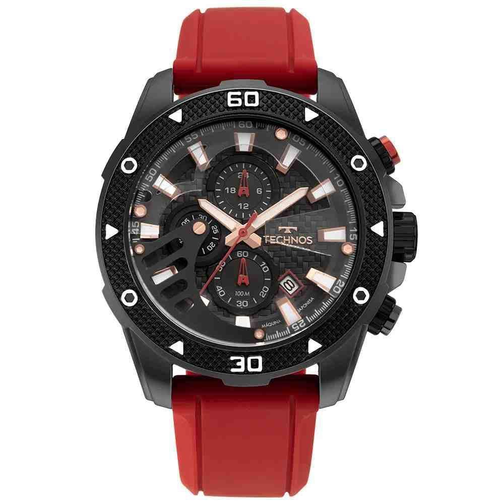 Relogio Technos Masculino Ts Carbon Preto - Js15Fs/2P
