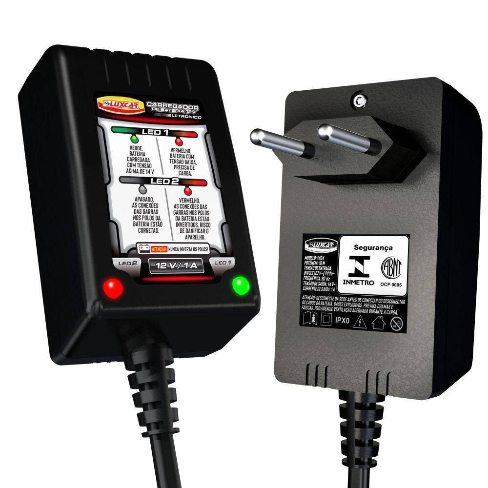 Carregador De Bateria Eletrônico 12V Luxcar